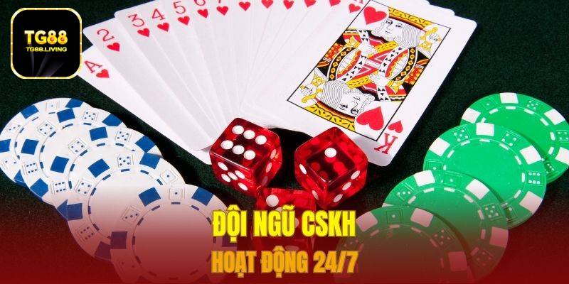 TG88 19 Đội ngũ CSKH hoạt động 24/7